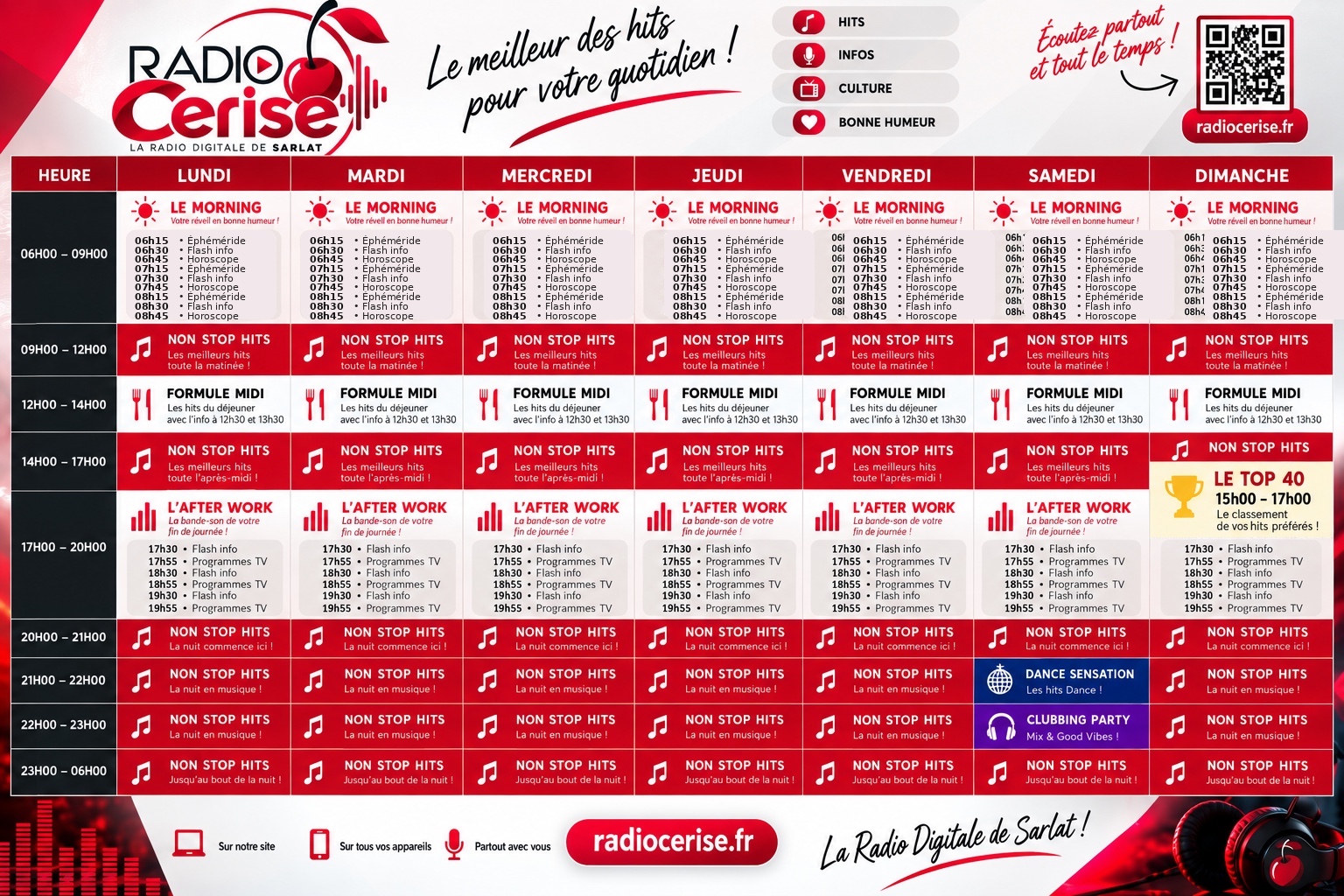 Grille des programmes Radio Cerise